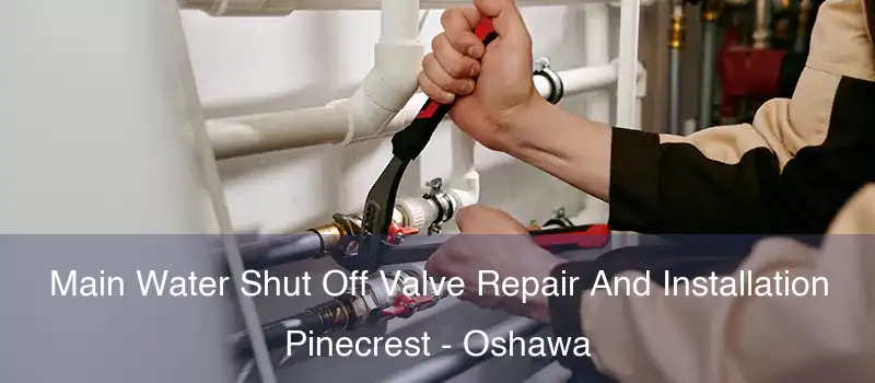 Main Water Shut Off Valve Repair And Installation Pinecrest - Oshawa